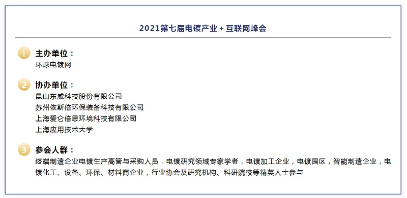 第七屆電鍍產(chǎn)業(yè)+互聯(lián)網(wǎng)峰會(huì)